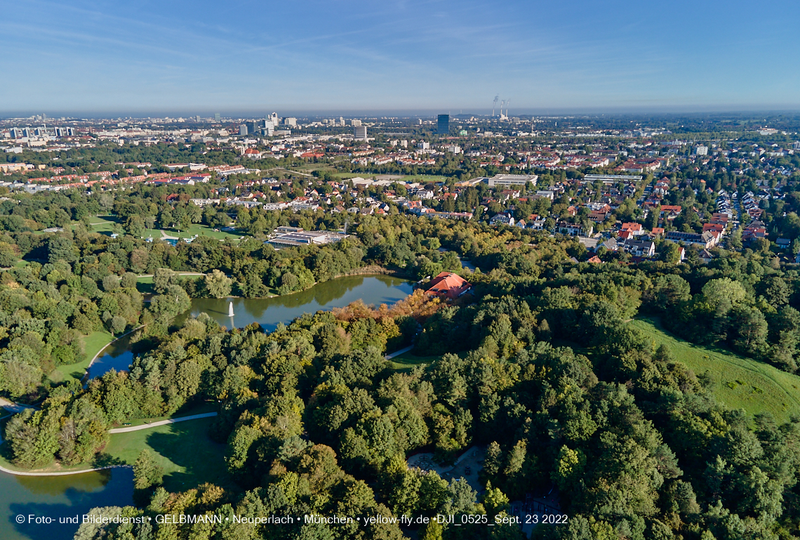 23.09.2022 - der Ostpark mir Biergarten und See in Neuperlach